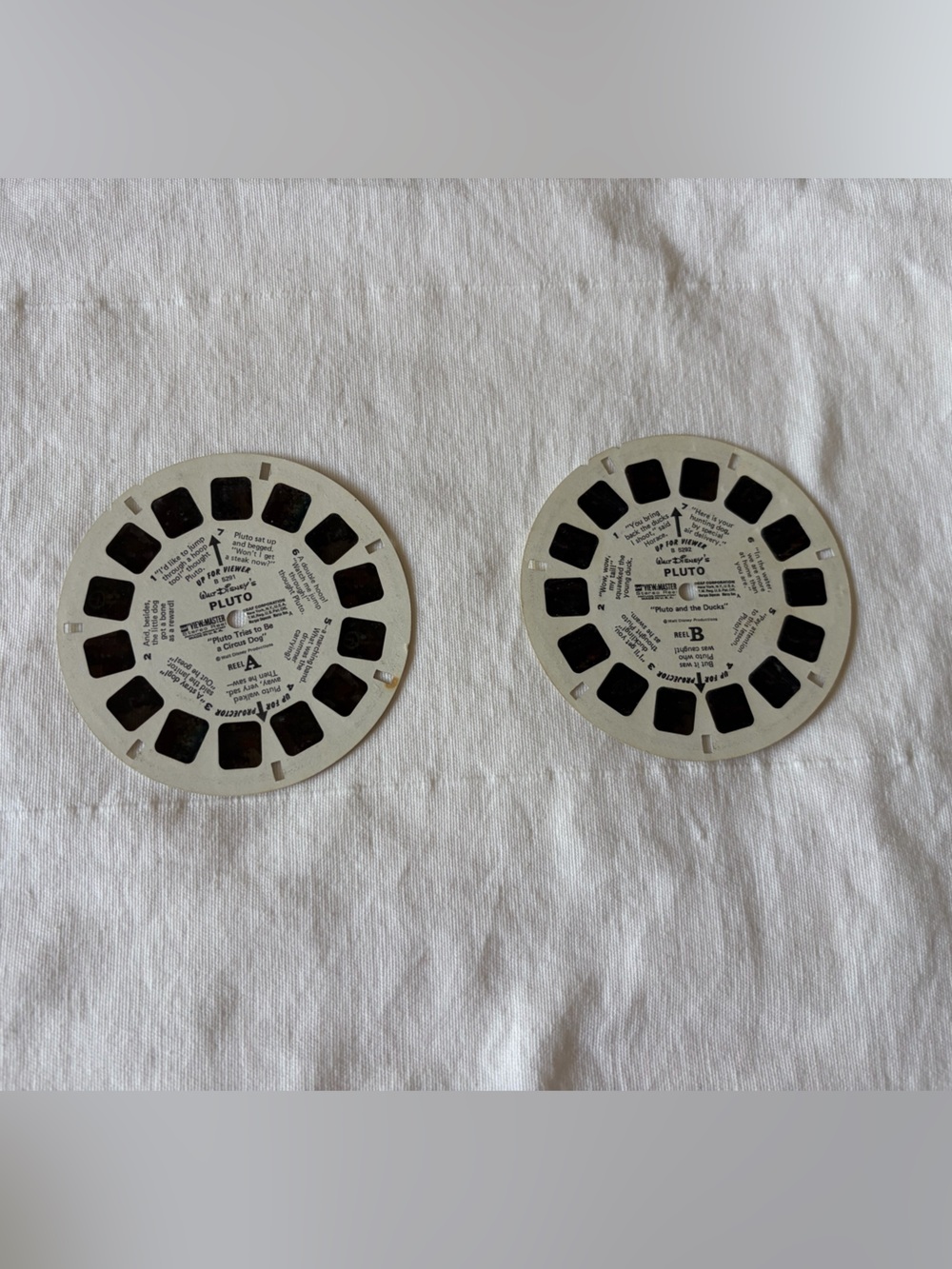 Pluto vintage View-Master Reels.